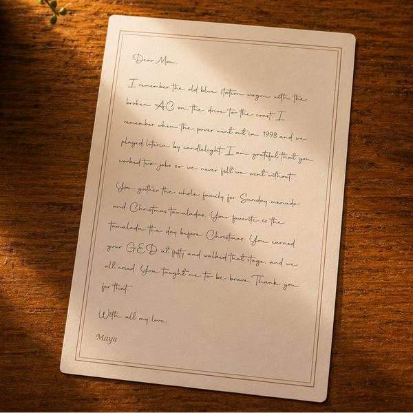 Heartfelt Letter